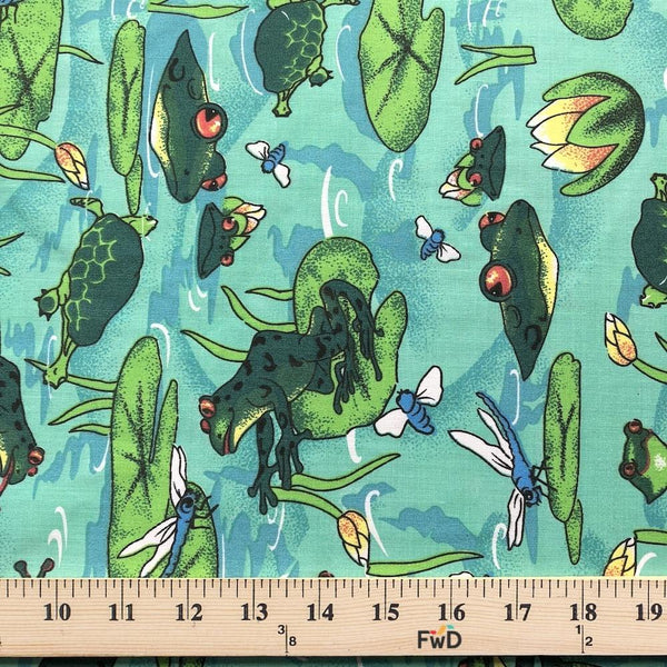 Frog Pond Mint Print Broadcloth Fabric