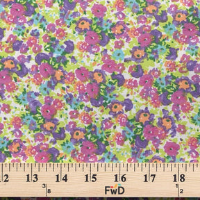 Natalia Lilac Print Broadcloth Fabric