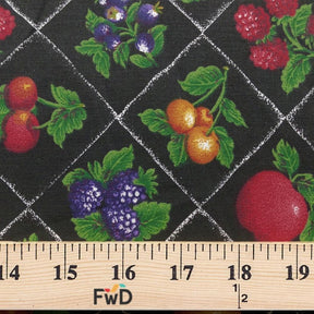 Fruits Print Broadcloth Fabric
