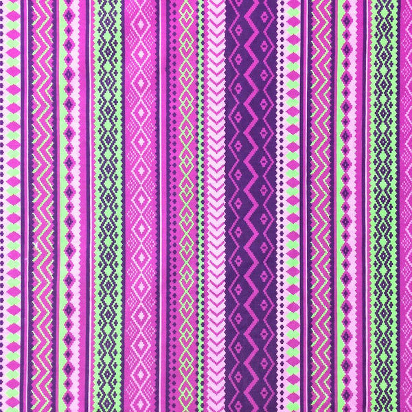 Purple Aztec Print Broadcloth