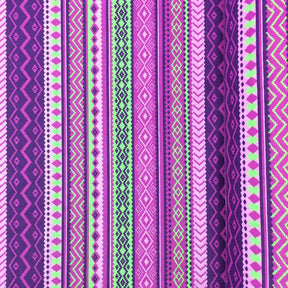 Purple Aztec Print Broadcloth