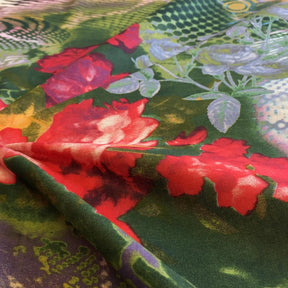 Emma Green Printed Cotton Fabric