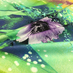 Lisa Green Printed Cotton Fabric