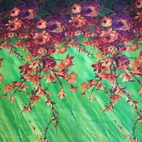 Diana Green Printed Cotton Fabric