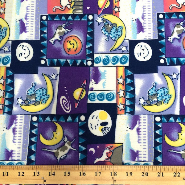 Purple Bedtime Printed Broadcloth