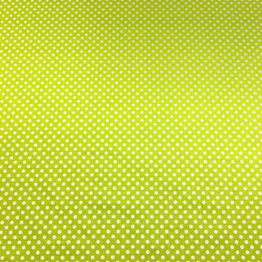 Lime Polka Dot Printed Cotton Fabric