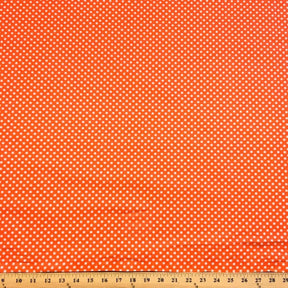 Orange Polka Dot Printed Cotton