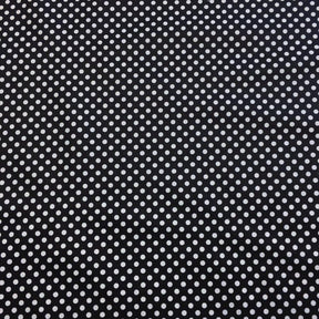Black Polka Dot Printed Cotton Fabric