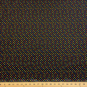 Black Multi Dot Printed Cotton Fabric