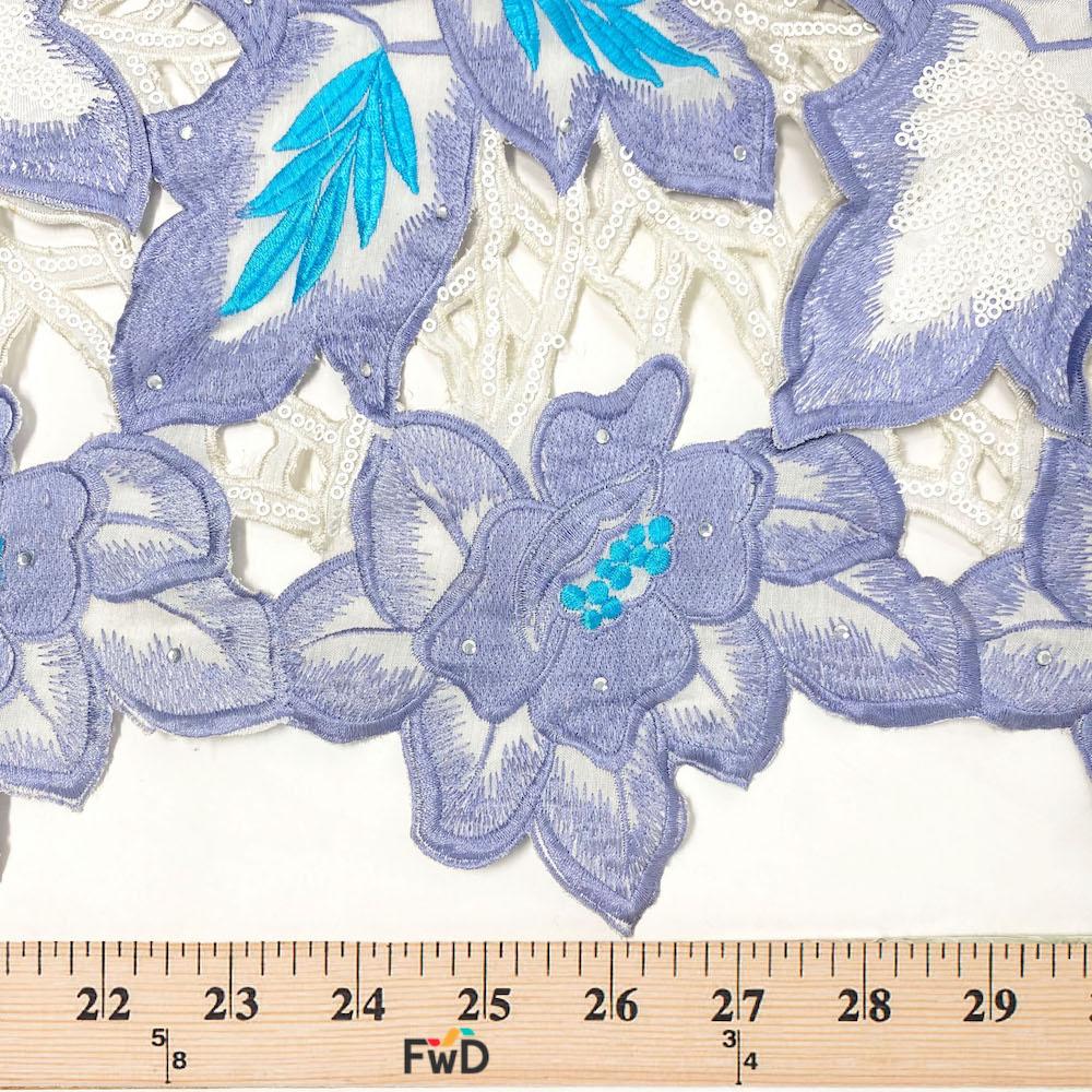 Spring Floral Leaf Lace Fabric 52