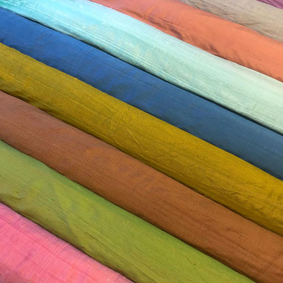 Iridescent Silk Dupioni Fabric 44/45" Wide 100 Silk By The Yard