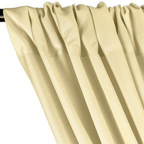 Poplin (60") Rod Pocket Curtains - Ivory
