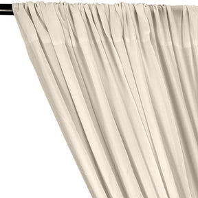 Rayon Challis Rod Pocket Curtains - Ivory