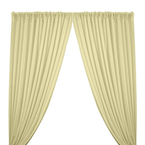 Scuba Double Knit Rod Pocket Curtains -  Ivory