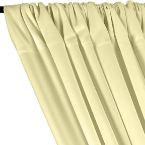 Scuba Double Knit Rod Pocket Curtains -  Ivory