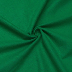 Cotton Flannel Rod Pocket Curtains - Kelly Green