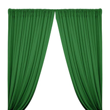 Cotton Jersey Rod Pocket Curtains - Kelly Green