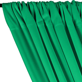 Scuba Double Knit Rod Pocket Curtains - Kelly Green