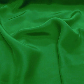 Silk Charmeuse Rod Pocket Curtains - Kelly Green
