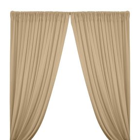 Cotton Jersey Rod Pocket Curtains - Khaki