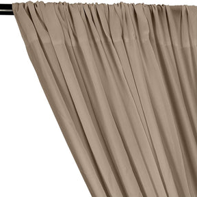 Rayon Challis Rod Pocket Curtains - Khaki