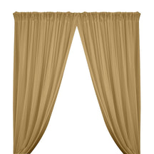 Shiny Milliskin Rod Pocket Curtains - Khaki