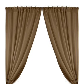 Polyester Twill Rod Pocket Curtains - Khaki