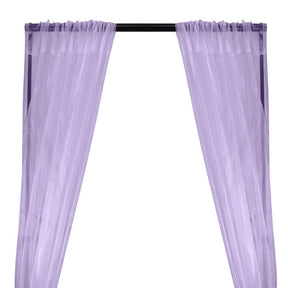 Crystal Organza Rod Pocket Curtains - Lavender