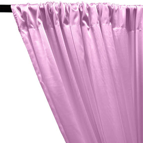 Stretch Charmeuse Satin Rod Pocket Curtains - Lavender