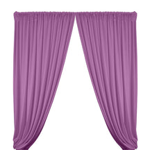 Stretch Velvet Rod Pocket Curtains - Lavender
