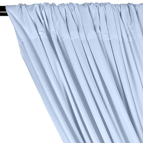Matte Milliskin Rod Pocket Curtains - Light Blue