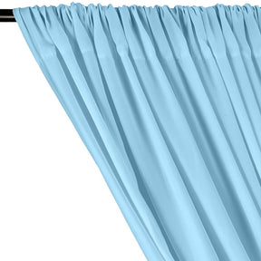 Peachskin Rod Pocket Curtains - Light Blue