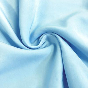 Peachskin Rod Pocket Curtains - Light Blue