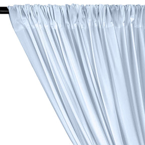 Shiny Milliskin Rod Pocket Curtains - Light Blue