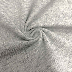 Cotton Jersey Rod Pocket Curtains - Heather Grey (Light)