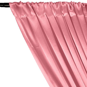 Crepe Back Satin Rod Pocket Curtains - Light Pink