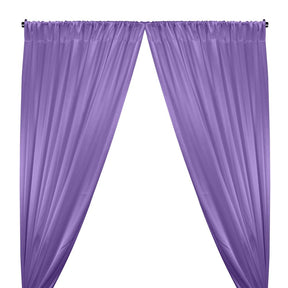 Crepe Back Satin Rod Pocket Curtains - Lilac