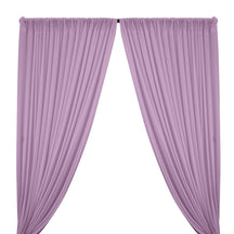 Interlock Knit Rod Pocket Curtains - Lilac