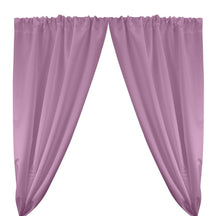 Matte Satin (Peau de Soie) Rod Pocket Curtains - Lilac