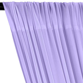 Power Mesh Rod Pocket Curtains - Lilac