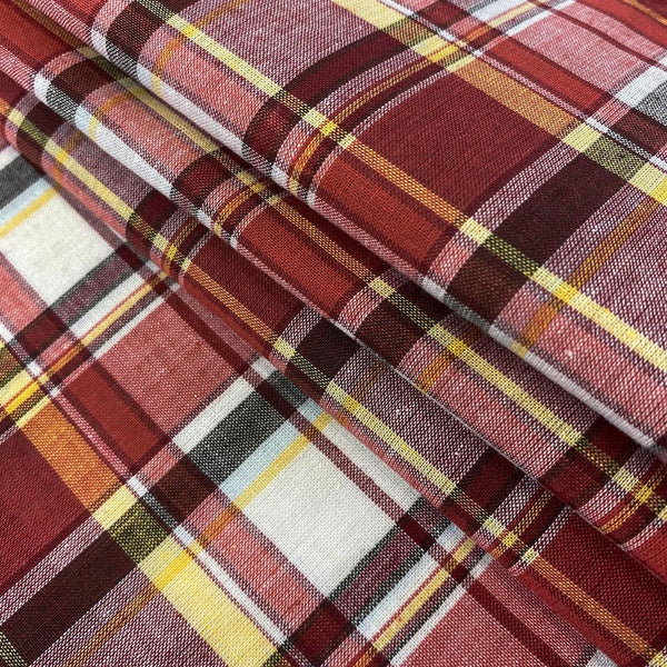 Madras Plaid Fabric (Style 15991)