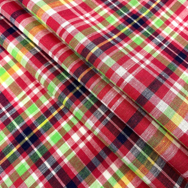 Madras Plaid Fabric (Style 16001)