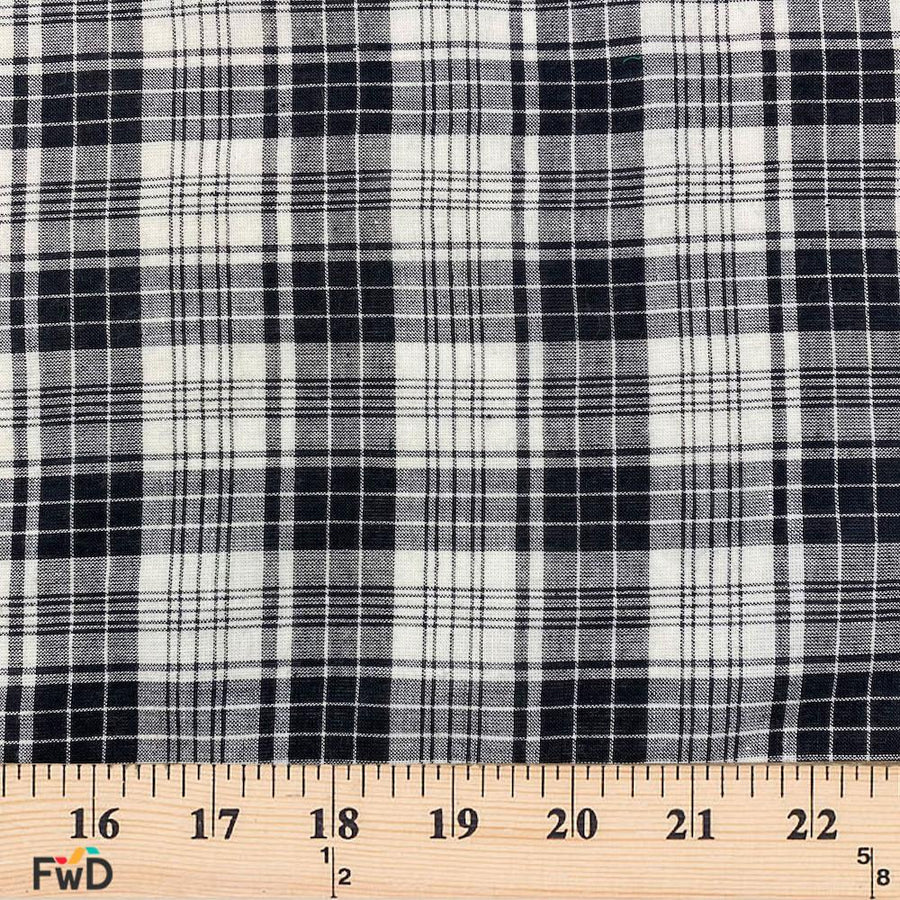 Madras Plaid Fabric (Style 16129) 100% Cotton 44/45