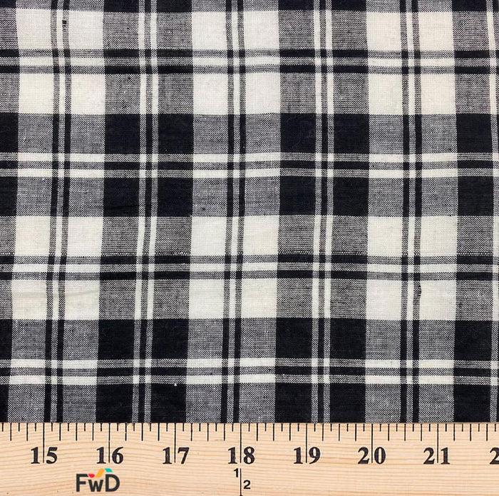 Madras Plaid Fabric (Style 16146) 100% Cotton 44/45