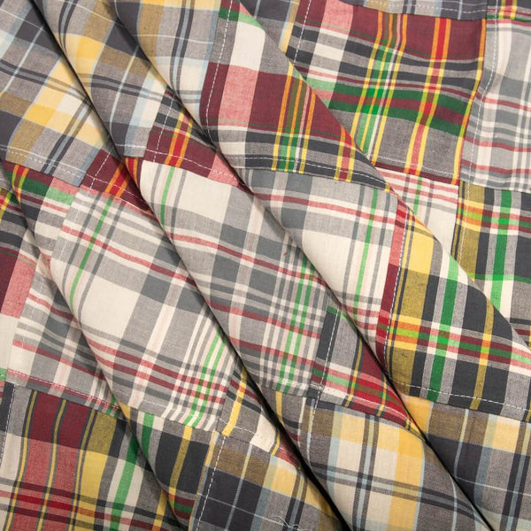 Patchwork Nantucket Madras Plaid Fabric - Cameron (Style 16462)