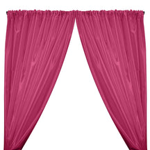 Charmeuse Satin Rod Pocket Curtains - Magenta