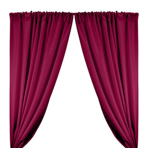 Polyester Twill Rod Pocket Curtains - Magenta
