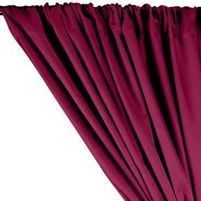 Polyester Twill Rod Pocket Curtains - Magenta