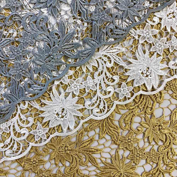 Magnolia Guipure French Venice Lace Fabric