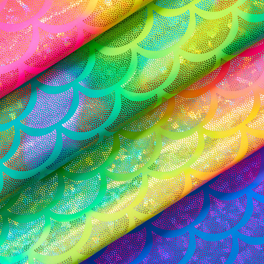 White Rainbow Holographic/Shiny Nylon Spandex Mix Stretchy Fabric | Bow  making, DIY, Crafts, Clothing Waterproof Fabric | TheFabricDude 